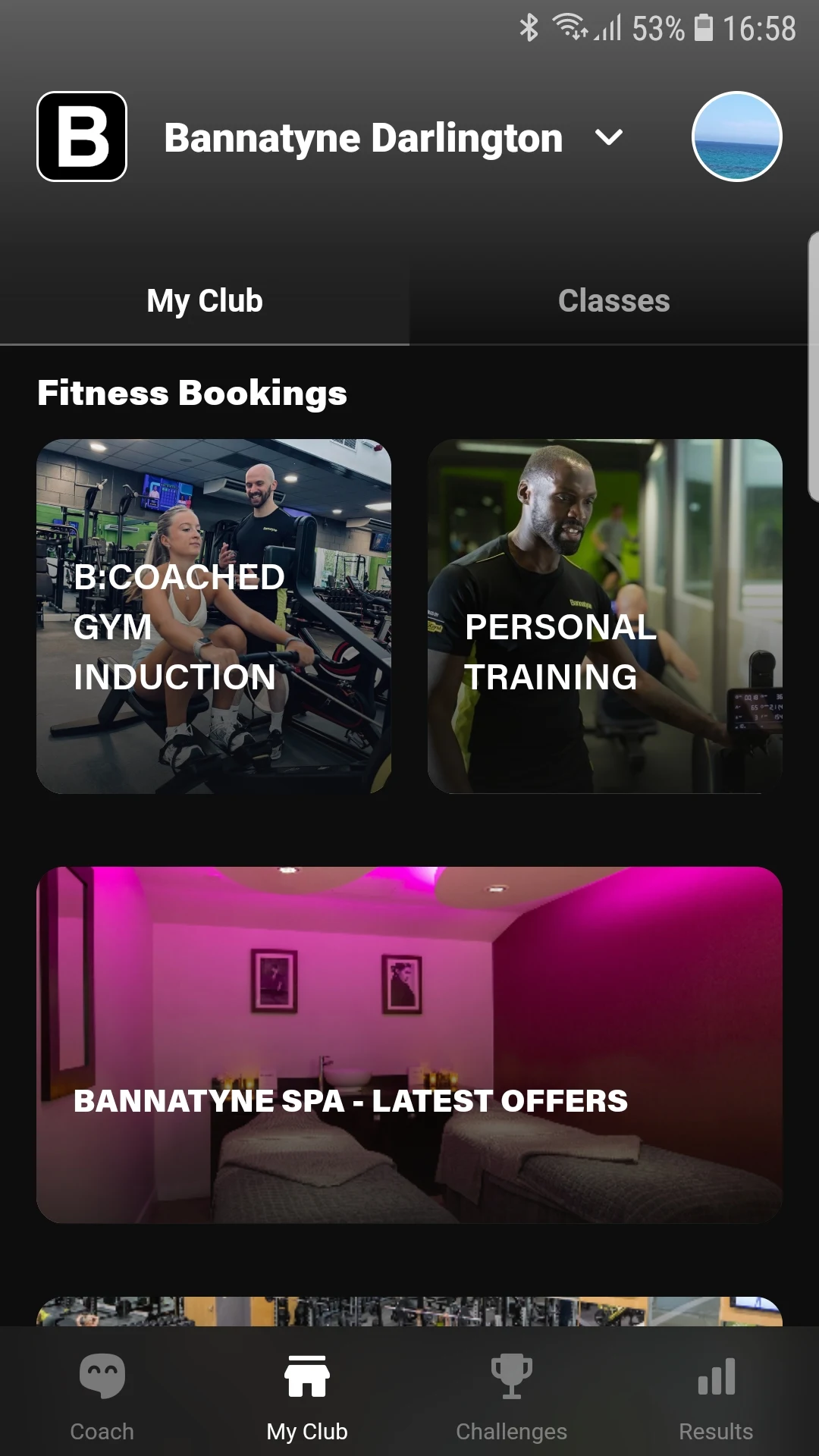 Bannatyne Health Club & Spa screenshot